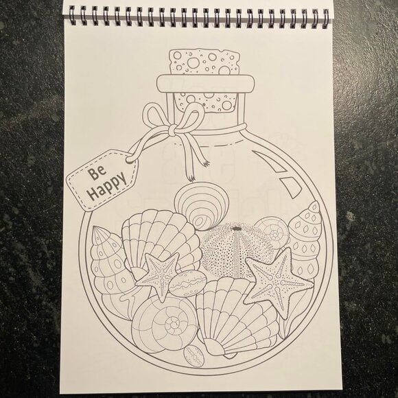 Mindful Relaxation Stress Relief Coloring Book and Markers (NWOT) - Picture 7 of 15